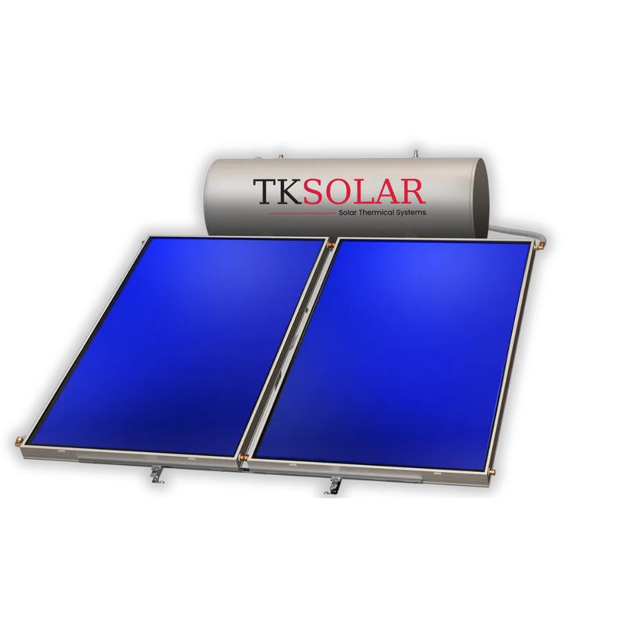 Chauffe-eau solaire TKSOLAR avec deux capteurs et ballon de stockage